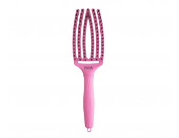 Szczotka Olivia Garden Fingerbrush Combo Medium ThinkPink Bubble Pink - rowa