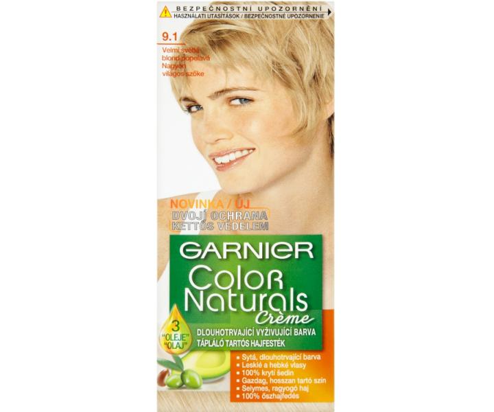 Farba do trwaej koloryzacji Garnier Color Naturals 9.1 bardzo jasny popielaty blond