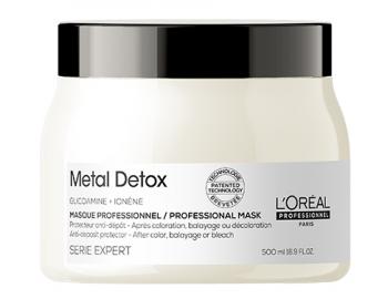 Maska do wosw farbowanych i zniszczonych Loral Professionnel Serie Expert Metal Detox - 500 ml