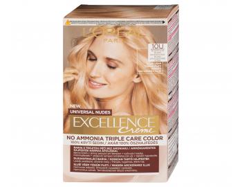 Farba do trwaej koloryzacji wosw Loral Excellence Universal Nudes 10U bardzo bardzo jasny blond