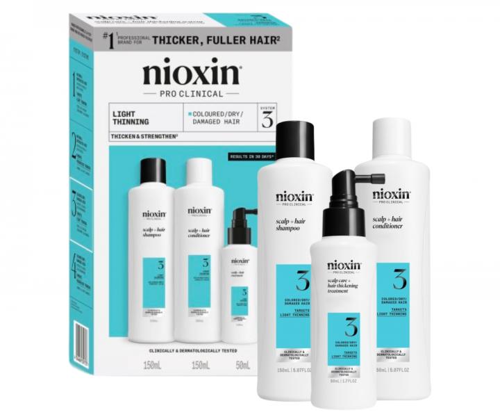 Zestaw do lekko przerzedzonych wosw farbowanych Nioxin System 3 Trial Kit No.3