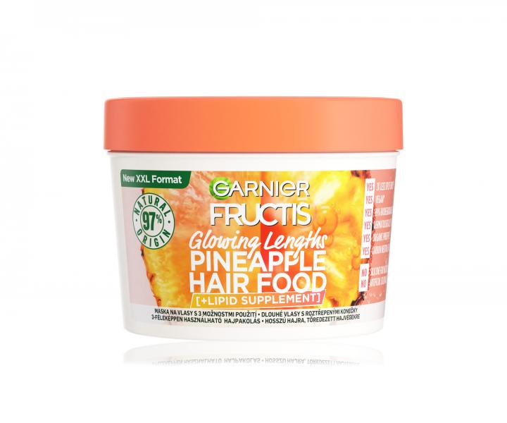 Maska rozwietlajca do wosw dugich Garnier Fructis Pineapple Hair Food 3 Usages Mask - 400 ml