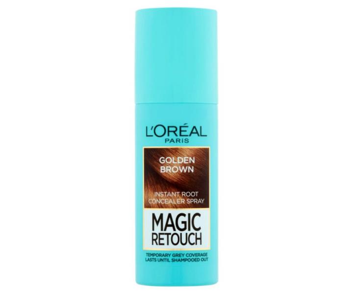 Spray do retuszu odrostw Loral Paris Magic Retouch - 75 ml - zoty brz