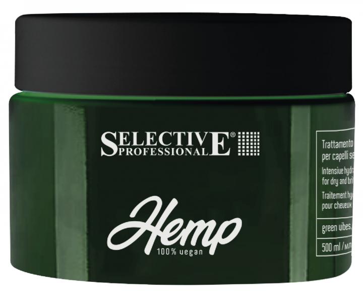 Maska do wosw suchych i amliwych Selective Professional Hemp Intensive Hydrating Treatment - 500 ml