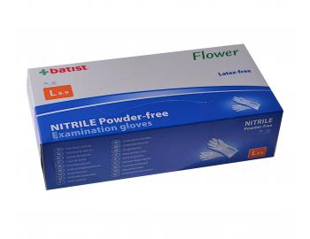 Jednorazowe rkawiczki nitrylowe Batist Flower Premium 100 szt - L