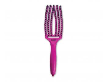 Szczotka Olivia Garden Fingerbrush Combo Medium ThinkPink Edition - neonowy fiolet