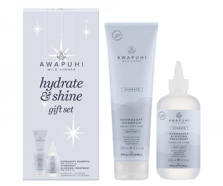 Zestaw upominkowy nawilajcy i nadajcy wosom poysk Paul Mitchell Awapuhi Wild Ginger Hydrate & Shine Gift Set