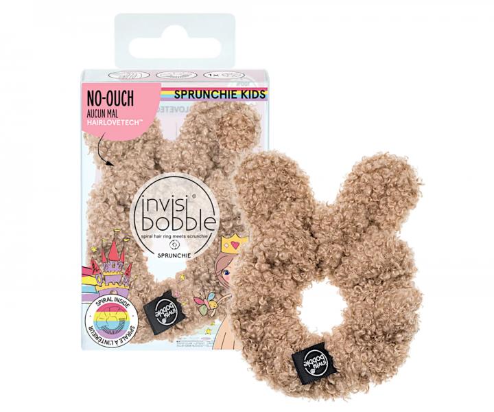 Ozdobna gumka do wosw spiralka dla dzieci Invisibobble Kids Sprunchie Teddy