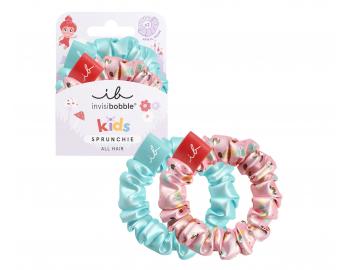 Ozdobne gumki spiralki do wosw dla dzieci Invisibobble Sprunchie Kids - puppy love - 2 szt