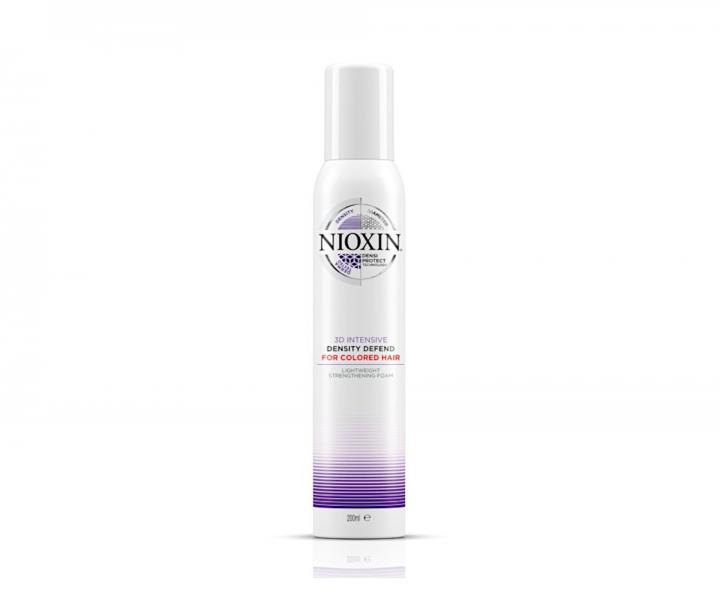 Pianka wzmacniajca wosy farbowane bez spukiwania Nioxin 3D Intensive Density Defend - 200 ml