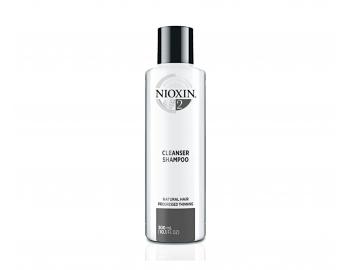 Szampon do mocno przerzedzonych wosw naturalnych Nioxin System 2 Cleanser Shampoo - 300 ml