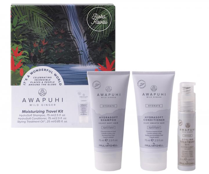 Podrny zestaw nawilajcy z olejkiem regenerujcym Paul Mitchell Awapuhi Moisturizing Travel Kit