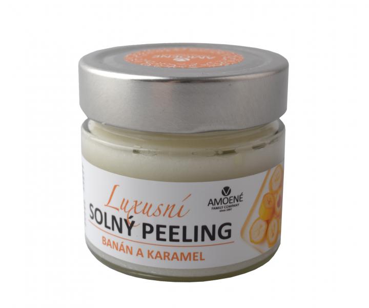 Luksusowy solny peeling do ciaa Amoen - banan i karmel - 250 ml