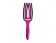 Szczotka Olivia Garden Fingerbrush Combo Medium ThinkPink Edition - neonowy fiolet