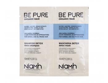 Seria do wosw normalnych i przetuszczajcych si Niamh Be Pure Detox - szampon + maska 2 x 10 ml