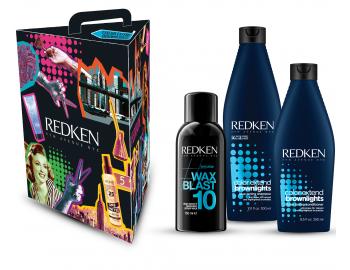 Zestaw upominkowy neutralizujcy rude tony Redken Color Brownlights-szampon + wosk + odywka gratis