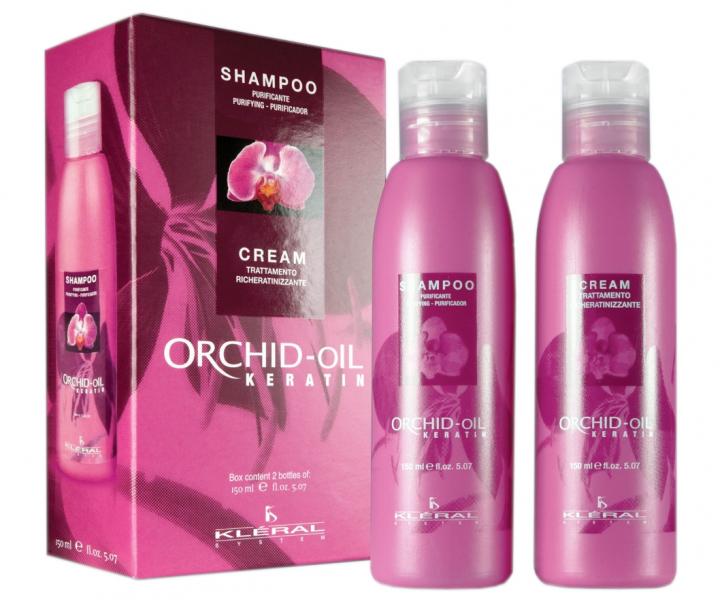 Zestaw nawilajcy do wosw zniszczonych Klral Orchid-Oil Keratin - szampon 150 ml + maska 150 ml