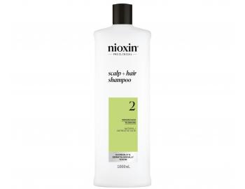 Szampon oczyszczajcy do mocno przerzedzonych wosw naturalnych Nioxin System 2 Scalp + Hair Shampoo - 1000 ml