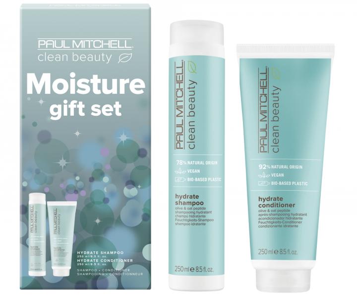 Zestaw upominkowy do wosw suchych Paul Mitchell Clean Beauty Moisture Gift Set