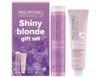 Zestaw upominkowy neutralizujcy te tony Paul Mitchell Clean Beauty Shiny Blonde Gift Set