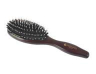 Drewniana szczotka do wosw z wosia dzika i nylonowych szpilek Hairway Lady - 60 mm  x 210 mm