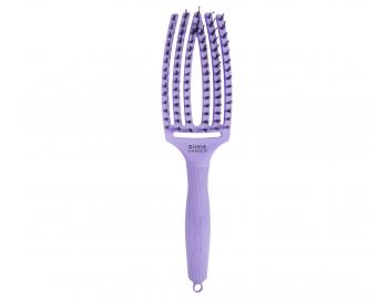 Szczotka do wosw Olivia Garden Fingerbrush Combo Medium - fioletowa pastelowa