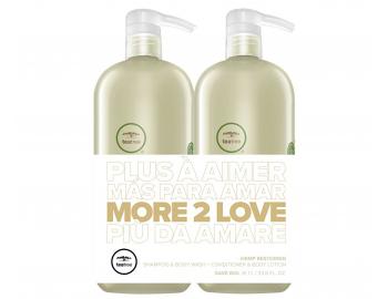 Zestaw regenerujcy wosy z olejem konopnym Paul Mitchell Tea Tree Hemp Save Big - szampon + odywka