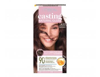 Farba do wosw bez amoniaku Loral Casting Natural Gloss - 423 kasztanowy brz