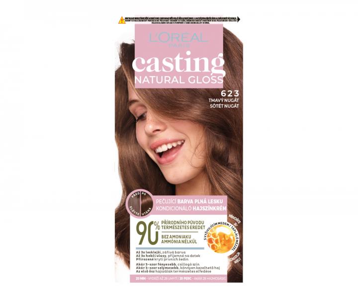 Farba do wosw bez amoniaku Loral Casting Natural Gloss - 623 nugatowy ciemny blond