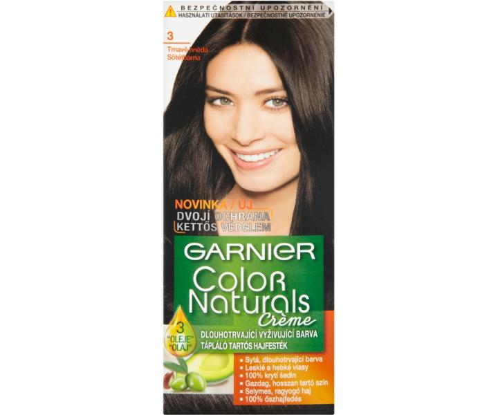 Farba do trwaej koloryzacji Garnier Color Naturals 3 ciemny brz