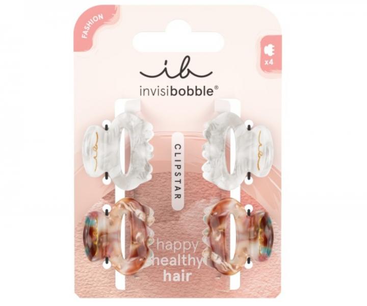 Spinki do wosw klamry Invisibobble Clipstar Bijoux S - 4 szt