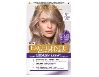 Farba do trwaej koloryzacji wosw Loral Excellence Cool Creme 8.11 ultrapopielaty jasny blond