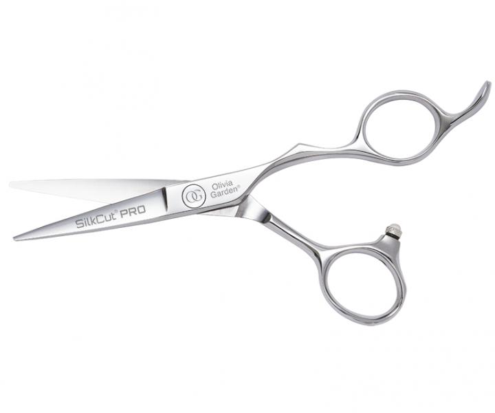 Noyczki fryzjerskie Olivia Garden SilkCut Pro Shear 5" - srebrne