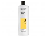 Szampon oczyszczajcy do lekko przerzedzonych wosw naturalnych Nioxin System 1 Scalp + Hair Shampoo - 1000 ml