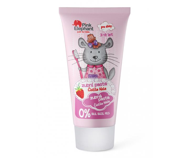 Pasta do zbw dla dzieci o smaku truskawkowym Pink Elephant - 50 ml