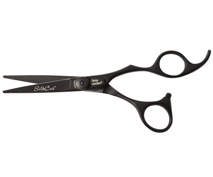 Noyczki fryzjerskie Olivia Garden SilkCut Shear 5,75" Matt Black Edition - czarne matowe