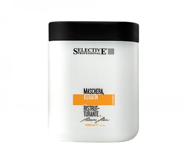 Maska odbudowujca do wosw amliwych i zniszczonych Selective Professional Artistic Flair Maschera Keratin - 1000 ml