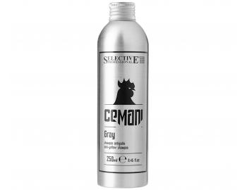 Szampon neutralizujcy siwe wosy dla mczyzn Selective Professional Cemani Gray Shampoo - 250 ml