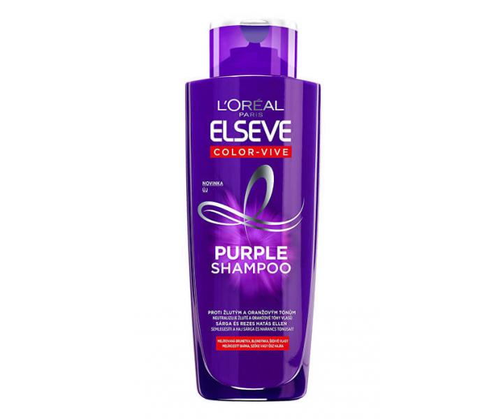 Szampon neutralizujcy te i miedziane tony Loral Elseve Purple Shampoo - 200 ml