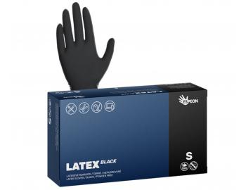 Rkawiczki lateksowe Espeon Latex Black - 100 szt - czarne - S