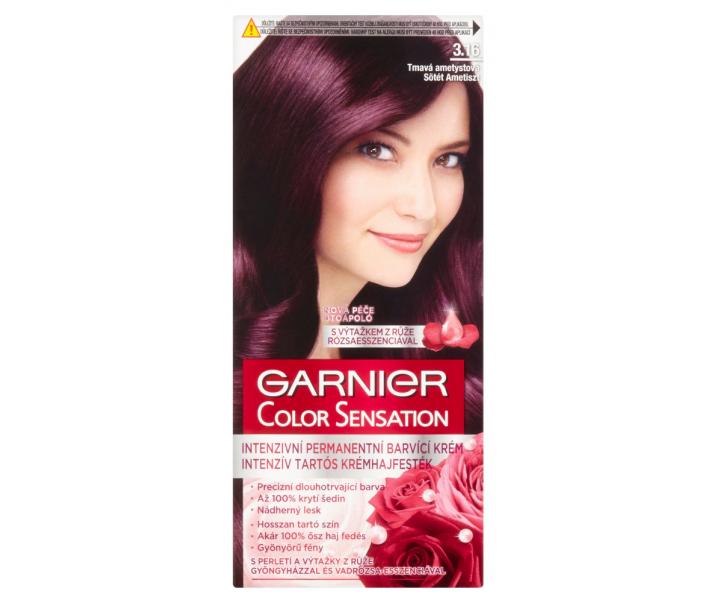 Farba do trwaej koloryzacji Garnier Color Sensation 3.16 gboki ametyst