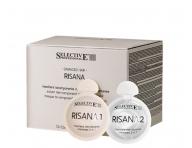 Dwufazowa maska do wosw zniszczonych i obcionych Selective Professional Risana Mask - 12+12 x 15 ml