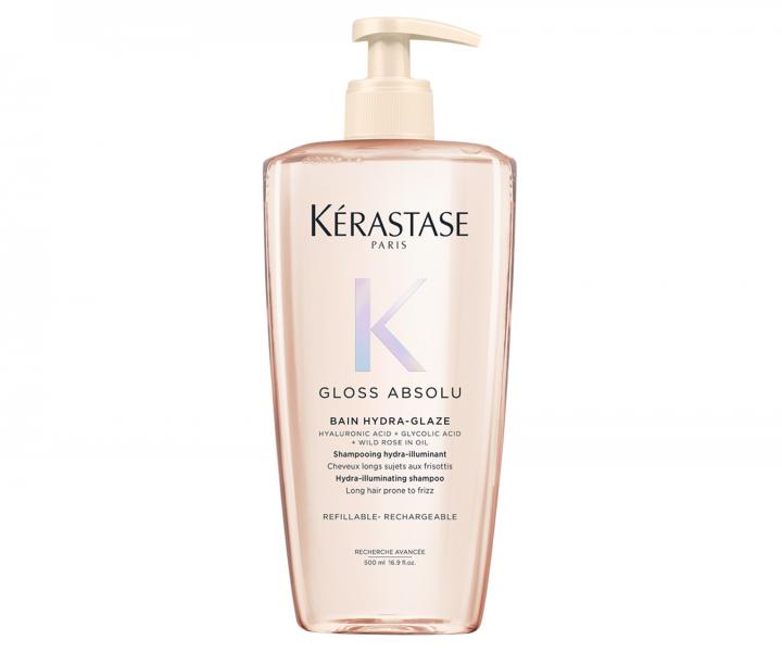 Nawilajcy i rozwietlajcy szampon do dugich, puszcych si wosw Krastase Gloss Absolu Bain Hydra-Glaze - 500 ml