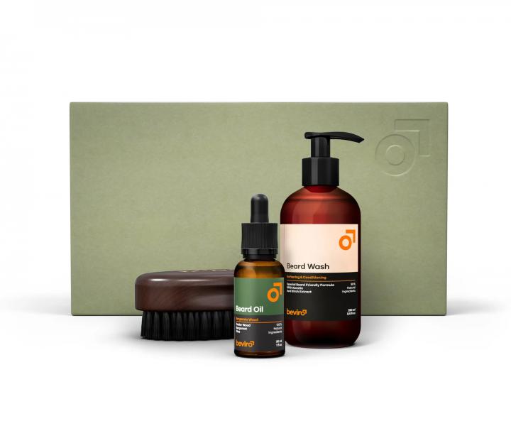 Zestaw upominkowy dla mczyzn do pielgnacji brody Beviro The Cinnamon Season Beard Care Kit