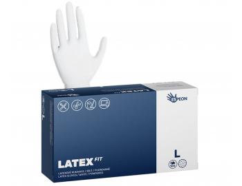 Rkawiczki lateksowe pudrowane Espeon Latex Fit - 100 szt. - biae - L