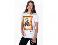 T-shirt z krtkim rkawem Crazy Scissors Mona Lisa - biay - XL