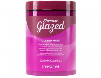 Maska rozwietlajca i nawilajca do wosw bez poysku Inebrya Shecare Glazed Mask - 1000 ml