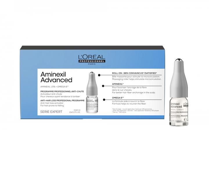 Kuracja przeciw wypadaniu wosw Loral Professionnel Aminexil Advanced Anti-Hair Loss - 10 x 6 ml