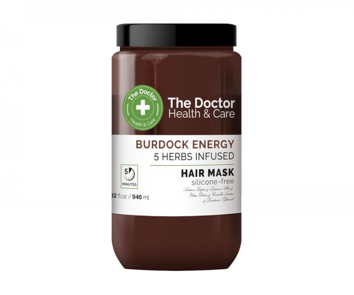 Maska przeciw wypadaniu wosw The Doctor Burdock Energy 5 Herbs Infused Hair Mask - 946 ml