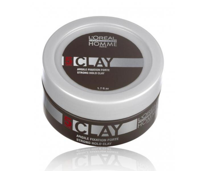 Glinka matujca mocno utrwalajca do stylizacji wosw Loral Homme Clay - 50 ml